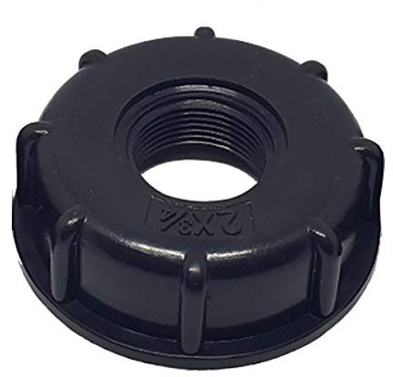 ExcInter IBC Tank Adapter,Inlet: 60mm coarse thread,Outlet size:3/4,Thread to Hose Faucet Valve Replacement Fittings Garden Supplies Watering