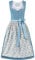 Stockerpoint Damen Edonita Midi Midi Dirndl, blau, 42