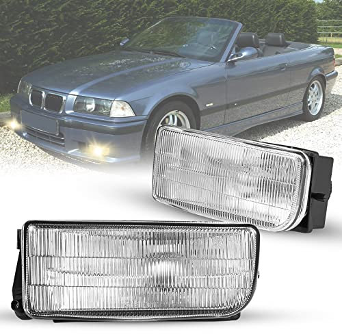 Nebelscheinwerfer für BMW 3er(HB/SDN/WGN) (E36) 09/1990-08/2000 BMW 3er(CPE/CONV)(E36) 10/1991-11/1999 Ein Paar Klar Linse H1 12V 55W R:63178357390 L:631 78357389