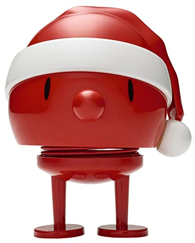 Hoptimist - Skandinavisches Design - Weihnachtsfigur - Small Santa Bumble - Höhe: 10,5 cm - Rot - Geschenkidee