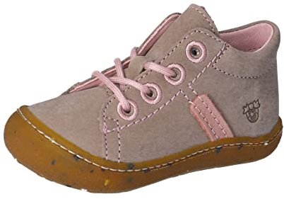 PEPINO Ricosta Mädchen Low-Top Sneaker CAY,Kinder Halbschuhe,Weite: Normal,lose Einlage,RICOSTAcare,Freizeitschuhe,Tundra/rosa (610),22 EU