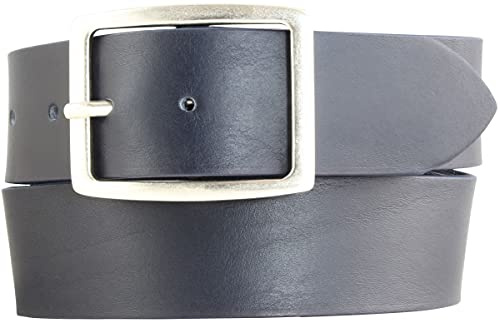 BELTINGER Jeansgürtel aus Vollrindleder mit Doppel-Schnalle 4,5 cm | Leder-Gürtel für Damen 45mm | Breiter Ledergürtel