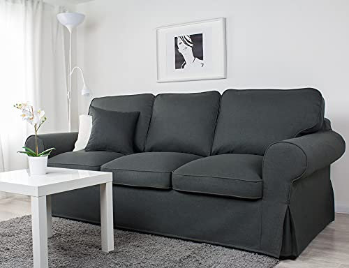 Bezug für EKTORP 3er-Sofa (Schlafsofa altes Modell) (Dark Gray A17)