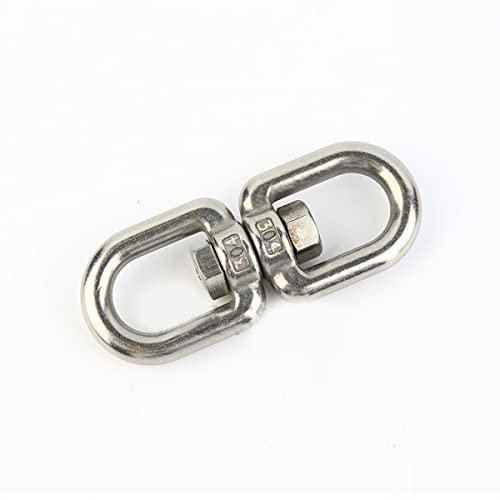 Gancho giratorio de ojo 304 de acero inoxidable ojo a ojo anillo giratorio M10 ojo giratorio anillo pernos de ojo para cadena de ancla Web árbol columpio hamaca silla