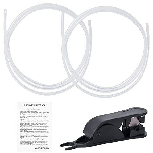 3D-Drucker Teflon-Schlauch für Düse, 2pcs, Geeetech 1 M PTFE 1,75 mm Filament ID 2 mm OD 4 mm TL-Feeder Hotend für Extruder + Leitung Rohrschneider