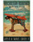 QKIODS Metallschild Surfing Club Rhodesian Ridgeback Schild Vintage Lustiges Schild Retro Aluminium-Blechschilder für Zuhause, Bauernhof, Garten, Bar, Badezimmer, Küche, 20,3 x 30,5 cm