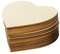 50 Pcs Unfinished Wood Pieces, 10x10cm Heart Shape Blank Wood Natural Slices Wooden Heart Cutouts Coaster for Crafts, Painting, Coasters, Pyrography Art, Staining Burning, Christmas Decoration DIY