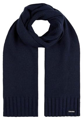 Calvin Klein Herren Strickschal, Schwarz (Ck Navy), Einheitsgröße