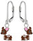 LOVE YOUR CITY Ohrringe, Ohrhänger kleines Reh Kidz. Tier Schmuck Geschenke für Mädchen, Kinder, Kinderschmuck aus 935 Sterling Silber mit Emaille. Kommt in kleiner Geschenkbox.