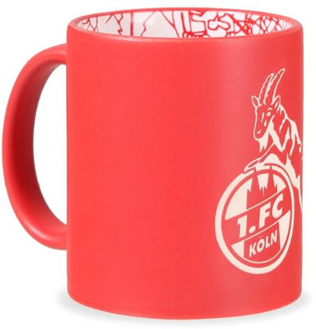 1. FC Köln Tasse Prägung rot