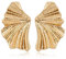 WOWORAMA Matte Gold Fan Earrings for Women Vintage Gold Statement Earring Bohemia Wings Fan-shaped Earrings Boho Irregular Geometric Stud Earring