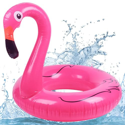 Mecctuck Bouee Piscine, Bouee Piscine Adulte, Bouée Flamant Rose, Bouée Piscine, Flotteur Piscine, Bouée de Natation pour Adulte, Siège de Natation Gonflable, Bouée Flottante pour Adultes