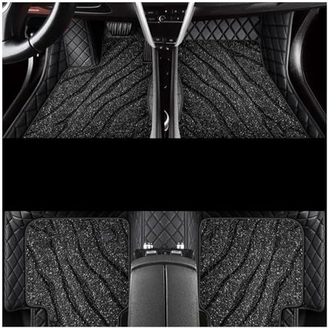 SIMICASE Antirutschmatte Auto Auto Fußmatten Für Jeep Für Compass Für 2018 2019 2020 2021 2022 Auto Zubehör Innen Schutz Fuß Teppich Fußmatten Auto (Color : Black2)