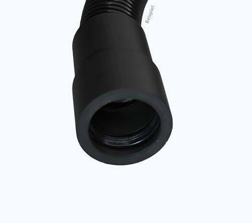 Generisch Adapter für Luft Absaugschlauch | Staubsaugerschlauch zum Aufschrauben - Werkstattabsaugung (DN40 mit HT Muffe, 38mm Schlauch Innen Durchmesser, Schwarz)