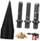 BESPORTBLE 4 Pcs Wood Chopping Bit Firewood Drill Bit Splitter Wood Splitter Log Splitting Drill Bit Drill Bit for Splitting Wood Drill Bit for Splitting Firewood Wood Metal Drill Bit