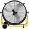 CCGIRU 24 Industrial Drum Fan, 8800 CFM High Velocity 3-Speed Heavy Duty Metal Air Circulator with Casters Handle for Warehouse, Workshops, Garage, Factory and Basement - UL Listed