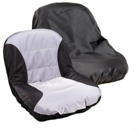 HEIBTENY Rasenmäher-Abdeckung für Sitz, Traktoren und Rasenmäher Sitzrasenmäherabdeckung Sitzschoner Wasserdichte Abdeckung abrieb- und kratzfest Anti-Rutsch 31,8–35,6 cm (Rückenhöhe)