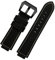 DKWOIS Lederarmband kompatibel mit Timex Kompass Uhrenarmband T2n739 T2n720 T2n721 Serie Uhrenarmband 24 * 16mm Herren konvexe Öffnung(Black black buckle)