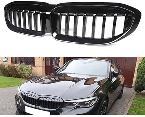 LWWNNFC Auto Front Kühlergrill für BMW 3 Series G20 G21 G28 2019 2020 2021 2022, Auto Frontstoßstangen-Kühlergrill Frontgrill Kühlergrille Auto Grill Ersatz Zubehör