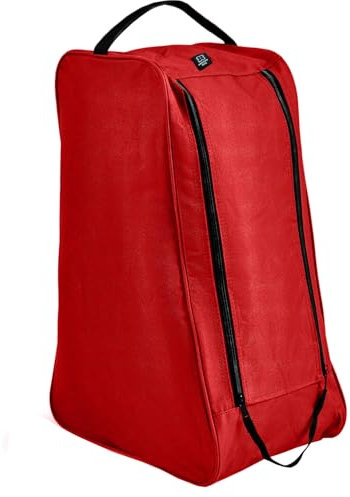 Wasserabweisende lange Stiefeltasche und Schuhträger – perfekte Aufbewahrungslösung für Fußball, Rugby, Golf, Wandern, Wandern, Skifahren und Arbeitsschuhe, rot, Lange Stiefeltasche