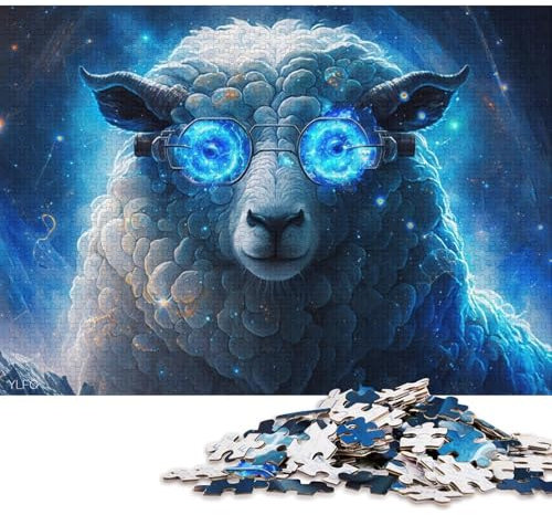 Puzzle Magic Sheep Warrior, 1000-teiliges Puzzle aus Karton für Erwachsene und Kinder ab 12 Jahren, tolles Geschenk für Erwachsene (Größe 38 * 26 cm)