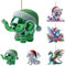 Weihnachtsbaumschmuck, Kristall Bunte 2D-Acryl-Weihnachtsanhänger, Weihnachtsdeko Weihnachtskugeln Anhänger, Weihnachten Home Dekorationen (Kleiner Elefant)