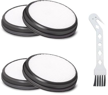 VZU HEPA-Filter für Jimmy B505 B506 BX5 BX6 6 Pro BX7 Pro WB55 WB73 Milbensauger,4 Stücke und Bürsten