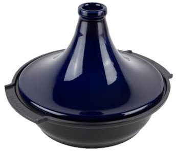 Peugeot - Plat à Tajine en Céramique - 30 cm - Compatible Tous Feux y compris Induction - Fabrication Française - Bleu