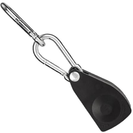 Gralara di puleggia a cricchetto, gancio per corda in lega, regolazione rapida, tenditore per corda da tenda a cricchetto per tenda da campeggio, Nero Grande