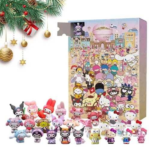 Adventskalender Katzen,Kinder Spielzeug Adventskalender,Weihnachts Countdown Kalender,Adventskalender für Mädchen mit Spielzeug