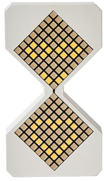 Fegtrtyoa Lumière Numérique Sablier 1-30 Minutes Réglable, Minuteur à Gravité, Cube à Flux Dynamique LED pour A
