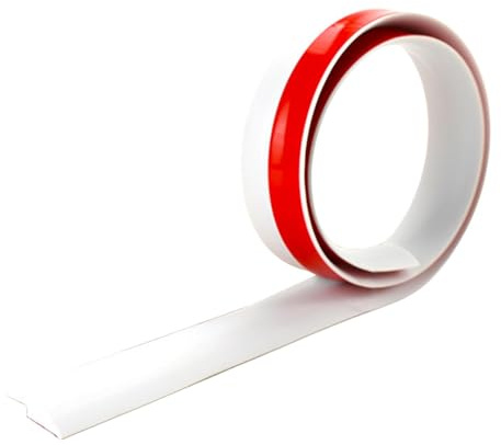 Wswqop 2m Joint Strip for Wooden Floors, Scratch-Resistant, Laminate Strip, Cuttable for Carpet and Uneven Floor Surfaces, White