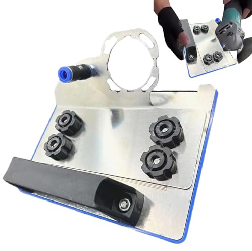 Tile Chamfer Grinder Tool - 45 Degree Angle Grinder Stand Precise Tile Cutting, Metal Chamfering Bracket Type 100 Grinders, Professional Mitre Cutting Guide Home Renovation