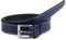 Ladeheid Kinder Gürtel Ledergürtel Mode Accessoire für Kinder Jungen Gürtel mit Schnalle 2,5 cm Breit K1D5 (Navyblau/Weiß, 55 cm (Gesamtlänge 74 cm))
