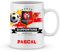 Mug de foot RENNES à personnaliser avec prénom - Cadeau personnalisé foot LIGUE1 RENNES