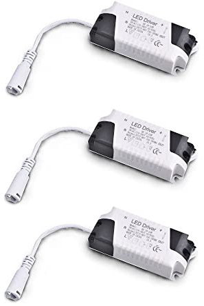 Jandei - Pack de 3 Drivers Transformadores 18W-24W DC, Entrada Multi-voltaje 85-265V AC 50/60Hz, Salida 54-84 Vdc 240-260 mA - Ideal para Sustituir en Downlights y Otros Equipos LED