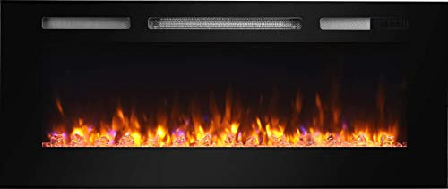 Endeavour Fires Hawnby Recessed Electric Fire with 7 day Programmable Remote Control, 1&2kW, Log & Crystal Set (48)