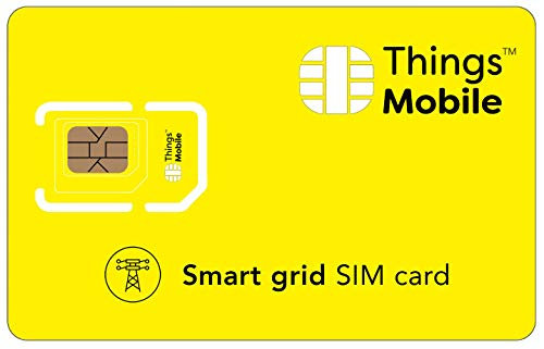 SIM-Karte für INTELLIGENTES STROMNETS - Things Mobile - mit weltweiter Netzabdeckung und Mehrfachanbieternetz GSM/2G/3G/4G. Ohne Fixkosten und ohne Verfallsdatum. 10 € Guthaben inklusive
