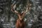 Muralo Fototapete Tiere 120 x 180 cm Vlies Tapete Wandtapeten Hirsch Wald Bäume Wohnzimmer Schlafzimmer Moderne Wandbilder XXL Tierweld Landschaft Panorama Natur Wand Dekoration