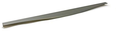 596mm Brushed Nickel Screw Fix Trim Handle for Top of Kitchen Cabinet Door | Profile | 2 Sizes