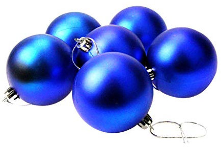 6 STK 5 cm Weihnachtskugeln Transparent Set Deko Kunststoffkugeln Weihnachtsbaum Dekokugeln Christbaumschmuck Hochzeitsdeko Kugeln Wohnzimmer Dekoration für Weihnachten Party Hochzeit Rot, Blau, Gold