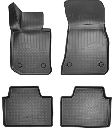 Recambo 3D Gummi Fußmatten kompatibel für BMW 3er G20 | G21 | BJ ab 2019> | Auto Gummimatten | Passgenau | mit Rand | schwarz