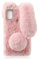 Mikikit Flauschige Plüschhülle für A21s, Süßer Hase Pelzige Mädchen Cover 3D Tier Fuzzy Schutzhülle Kaninchen Haar Kawaii Kid Spielzeug Spaß Frauen Telefon Shell für A21s Rosa