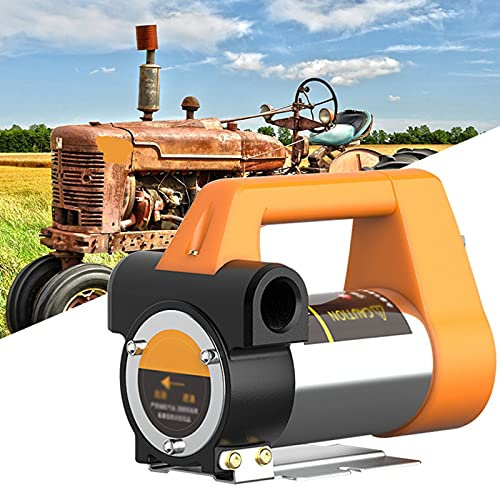 Aocet Bomba Trasvase Gasoil Diesel 12V con Manguera de 6m, 780W, 65L/min