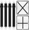 O-Kinee Tendeurs de Drap Ajustables 4 pcs，Réglable Sangles Draps Élastique pour Drap de lit, Tendeurs élastiques pour Drap de lit, Matelas, Planche à Repasser ou Canapé （Noir）