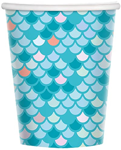 Amscan 9914385-66 - Mermaid Tales Party Paper Cups - 8 Pack