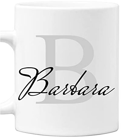 Colorfamily Tazza Mug PERSONALIZZABILE con Iniziale e Nome - Lettera B - in ceramica