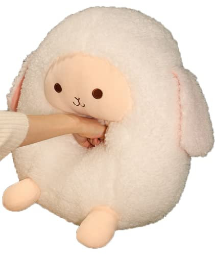 TONGSONG 30cm Plüsch Schaf Kuscheltier Schaf Umarmung Kissen Kuscheliges Lamm Kissen Plüschtiere Lamm Geschenke für Kinder und Liebhaber