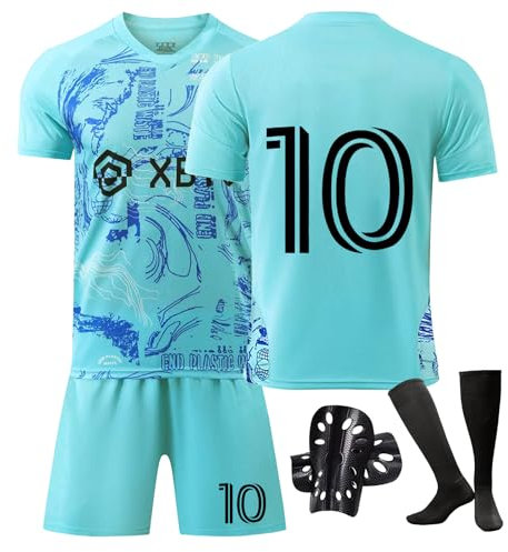 Sternstunde Trikot Sets Kinder, Hause/Auswärts Fußballtrikot für Kinder,Herren Jungen Fussball Jersey Football Trikots, Sportshirt Junge Football Training Tshirts Shorts (Weiss, 8-9 Jahre)