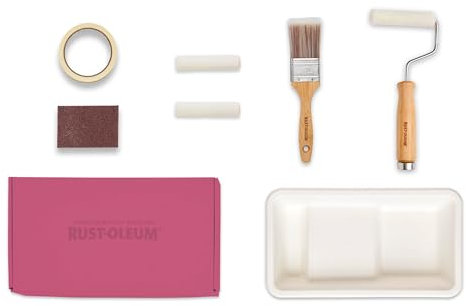 Rust-Oleum Ready to Roll - Eco Paint Kit (Small) - Chalky Furniture Paint Sweet Pinks